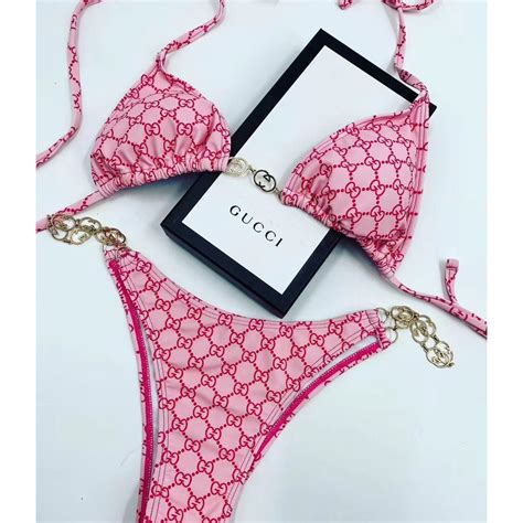 gucci pink suit|Gucci swimsuit pink.